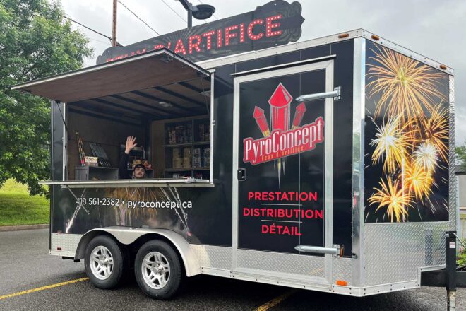 Vente au détail de feux d'artifice