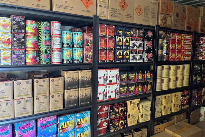 Vente au détail de feux d'artifice